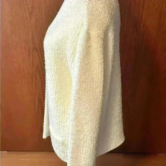 Stitch Works Womens Large White Cardigan Sweater No Buttons Or Zipper EUC - Picture 3 of 15